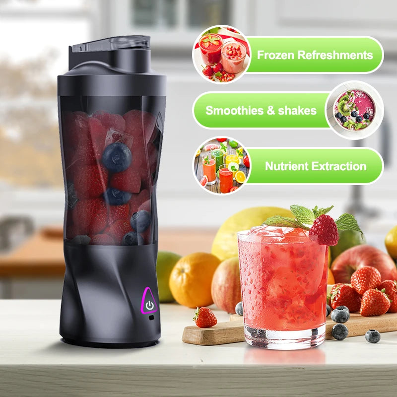 BlendGo™ Portable Blender Bottle – Fresh Smoothies Anywhere